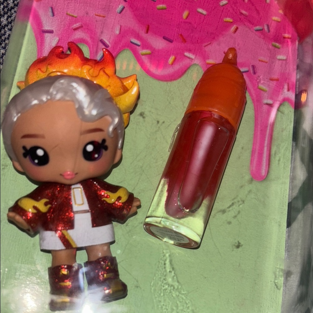 !Doll with Fiery Hair and Red Outfit¡